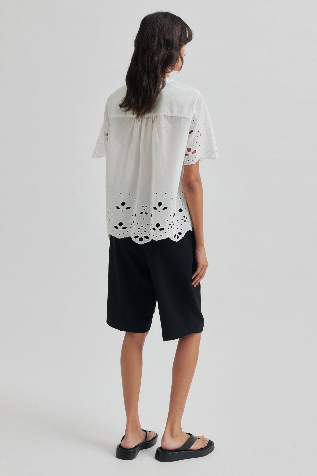 Limona kortærmet skjorte - hvid